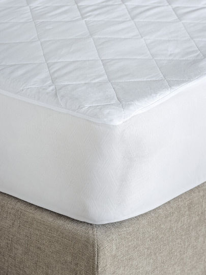 Palamaiki Protective Cover Queen with Skirt Comfort White White 160x200+35cm