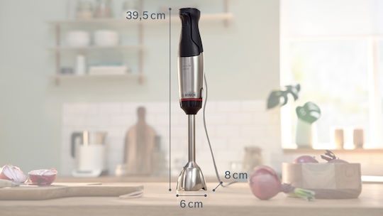 Bosch Serie 6 Ραβδομπλέντερ με Ανοξείδωτη Ράβδο 1000W Ασημί