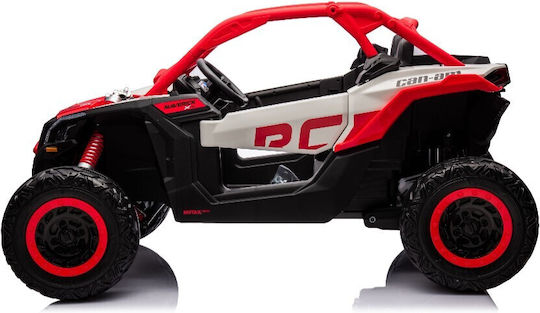 Can-am Maverick X3 Două Locuri cu Telecomandă Licențiat 24 Volt Roșu pentru 3+ Ani