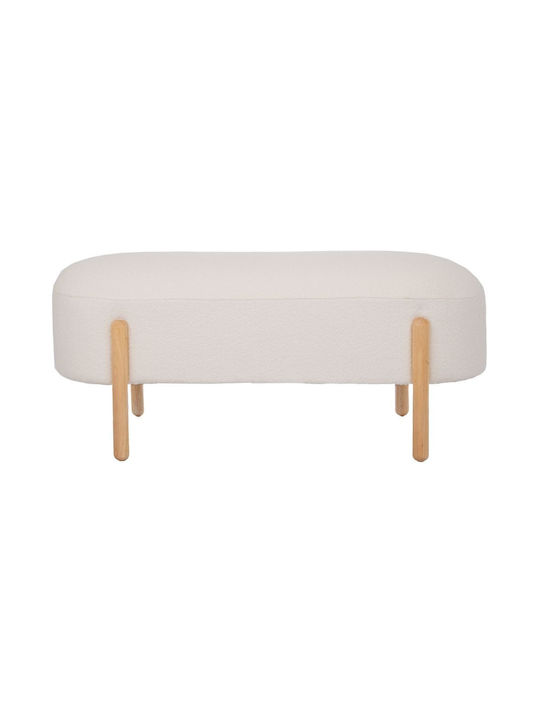 Табуретка Дневна стая Текстил Cream / Brown 108x41x48бр