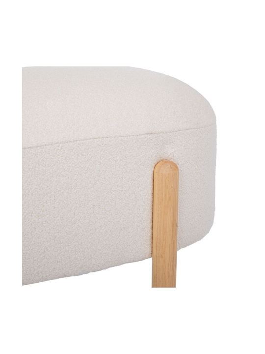 Табуретка Дневна стая Текстил Cream / Brown 108x41x48бр
