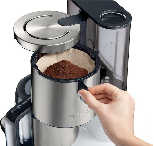 Bosch Programmable Filter Coffee Machine 1100W Inox/White