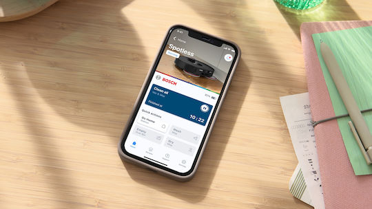 Bosch Spotless Max Σκούπα Ρομπότ με Χαρτογράφηση Laser & Απορρόφηση 11000Pa Μαύρη