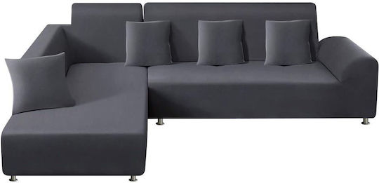 Taococo Sofa Cover Set *1889184 Ελαστικό Κάλυμμα Γωνιακού Καναπέ Dark Gray 35x230cm Taococo Sofa Cover Set *1889184 Ελαστικό Κάλυμμα Γωνιακού Καναπέ Dark Gray 35x230cm