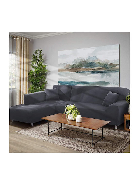 Taococo Sofa Cover Set *1889184 Еластичен Калъф За ъглов диван Dark Gray 35x230см 1бр