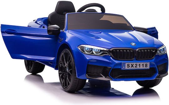 Kinder Auto Doppelsitzer mit Fernbedienung Lizensiert BMW M5 24 Volt Blau