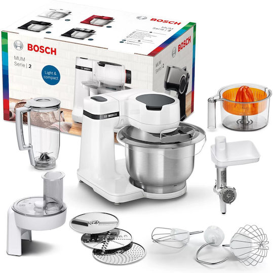 Bosch Κουζινομηχανή 700W με Ανοξείδωτο Κάδο 3.8lt