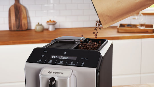 Bosch VeroCafe Αυτόματη Μηχανή Espresso 1300W Πίεσης 15bar με Μύλο Άλεσης Μαύρη