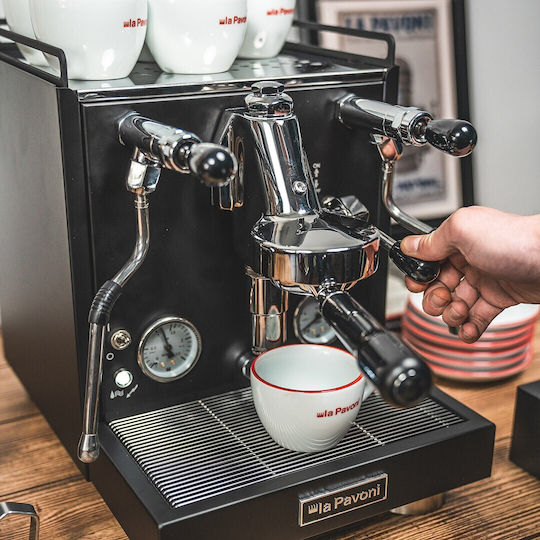 La Pavoni New Cellini Evolution Μηχανή Espresso 1520W Πίεσης 20bar Μαύρη