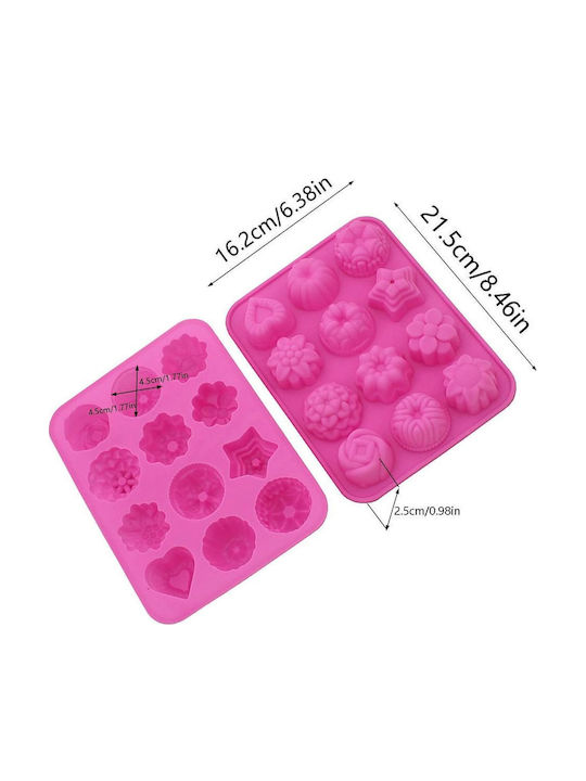 Formă de Patiserie pentru Cupcakes/Muffins din Silicon 20x15x2buc 2buc