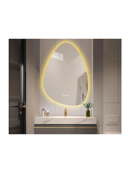 Martin Oglindă de Baie Lumini LED 60x80cm Gri