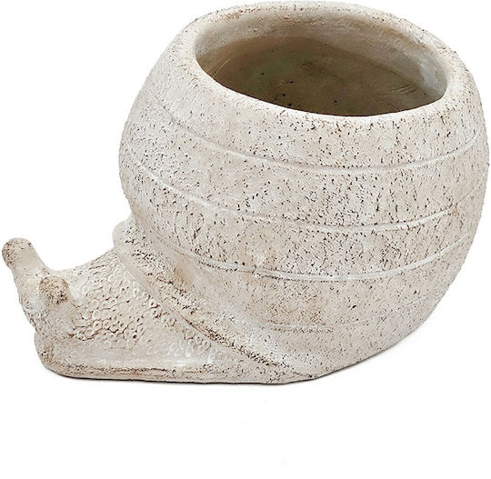 Artekko Cement Саксия Бетон Бежов 21x18x12εκ.