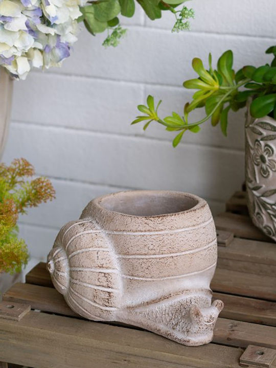 Artekko Cement Planter Concrete Beige 21x18x12cm.