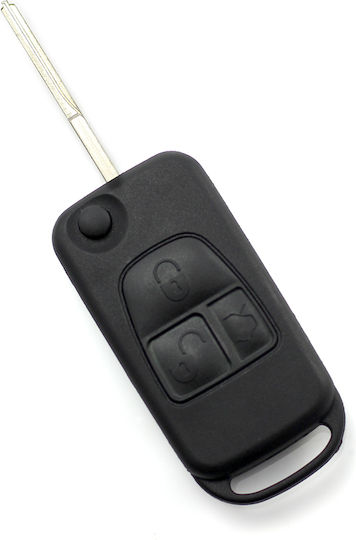 Mercedes Benz 3-button Folding Key Case 2 Track Blade