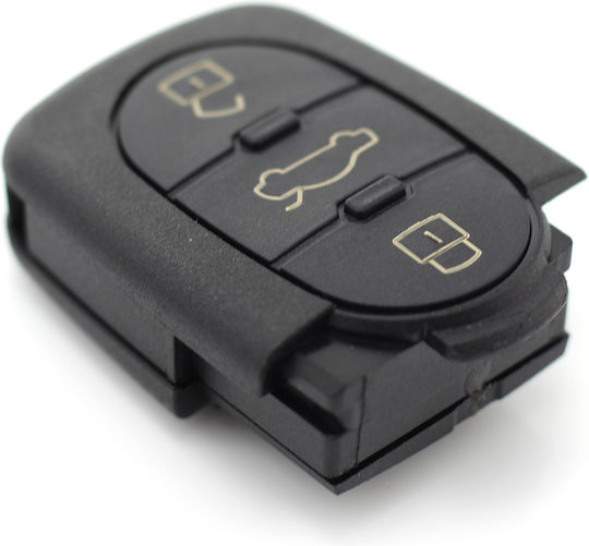 Husă Pentru Chei Auto Audi Cu 3 Butoane Baterie 2032 Carguard