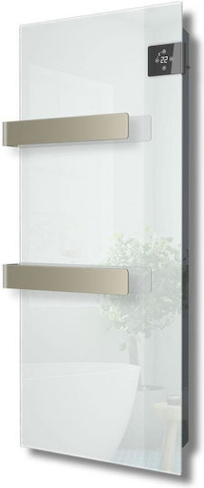 Radialight Silk Electric Towel Rail With Glass Front 750W 90x40cm White