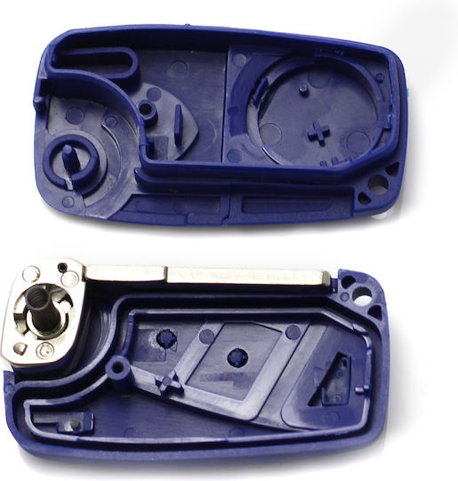 Fiat Knife-type Key Case 2 Buttons Blue