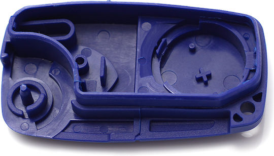 Fiat Knife-type Key Case 2 Buttons Blue