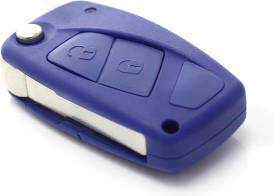 Fiat Knife-type Key Case 2 Buttons Blue
