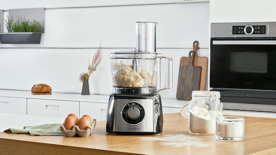 Bosch Multifunctional Food Processor 800W with Pot 2.3lt and Jug Blender Black