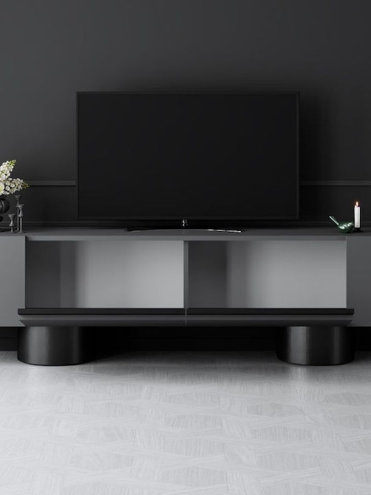 Телевизионно Мебелче Haven Антрацит М180xД30xВ50см