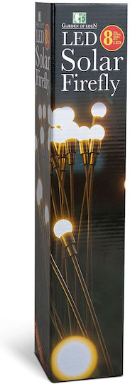 Solar Lamp Firefly 8 Warm White Leds 70 Cm