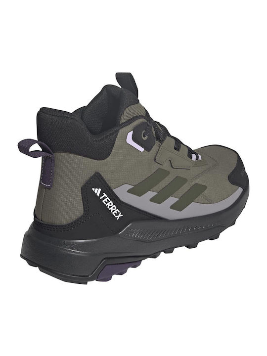 adidas Terrex Anylander Mid Rain.rdy Women's Hiking Boots Waterproof Green
