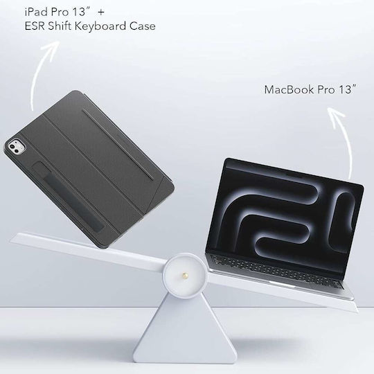 ESR Shift Magnetic Флип Капак с Клавиатура Сив (iPad Air 11" 2024/2025/2026)