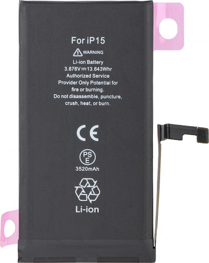 Baterie de înlocuire compatibilă 3620mAh pentru Apple iPhone 15