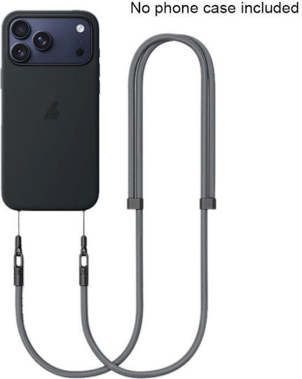 Șnur Pentru Telefon Mobil Xdcase Cu Dublă Cataramă Reglabil Crossbody Gri Închis