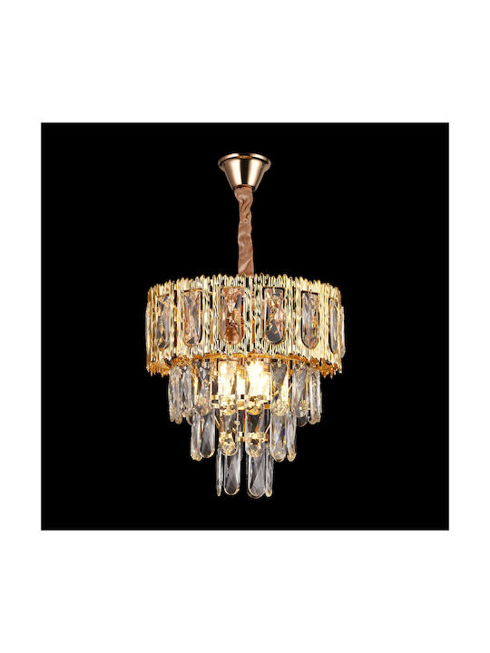 Alista Home Candelabru Ø30cm cu Cristale Auriu AT1CT-IM1P-HT2L-CC912/300GD