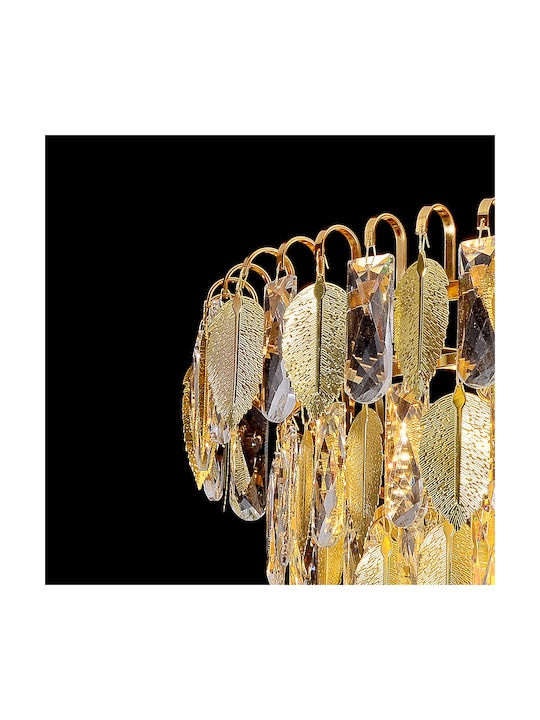 Alista Home Candelabru 12xE14 Ø80cm cu Cristale Auriu AT1CT-IM1P-HT2L-CC8052/300x800GD