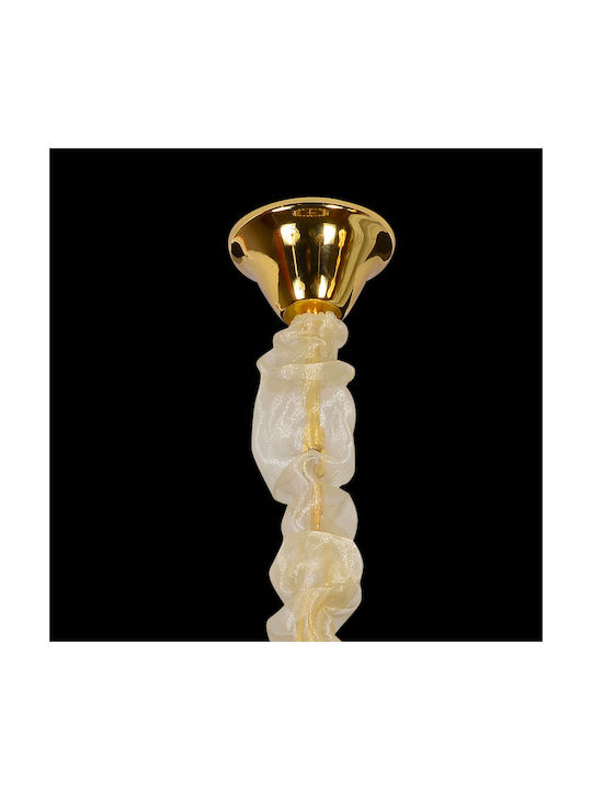 Alista Home Candelabru 8xE14 Ø49cm cu Cristale Auriu AT1CT-IM1P-HT2L-CC8052/500GD