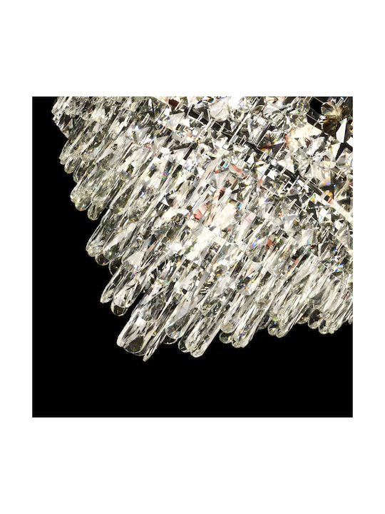 Alista Home Candelabru 9xE14 Ø49cm cu Cristale Transparent AT1CT-IM1P-HT2L-CC6705/500CR