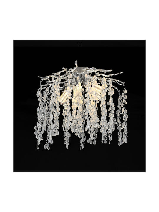 Alista Home Candelabru 5xE14 Ø49cm cu Cristale Transparent AT1CT-IM1P-HT2L-CC8080/D500CH