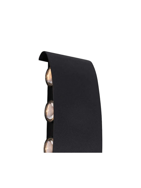 Alista Home Clasic Lumină de Perete cu LED Integrat și Lumină Alb Cald Negru