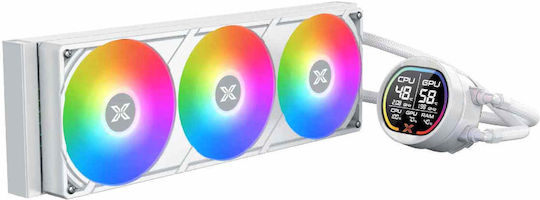 Xigmatek LK Pro 360 Digital Arctic Υδρόψυξη AIO CPU με 3 Ανεμιστήρες 120mm και ARGB Φωτισμό Λευκή