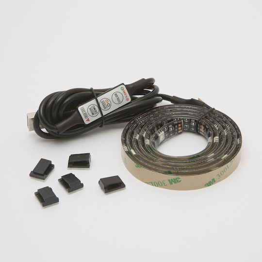 Alista Home Rezistent la apă Bandă LED Pentru televizor USB 5V RGB Lumină 1m Tip SMD5050 cu Sursă de alimentare