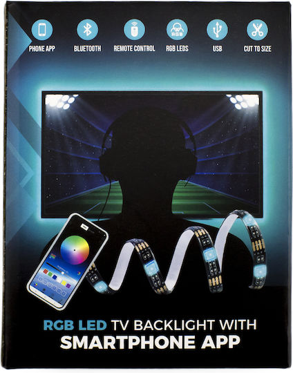 Alista Home Inteligent Bandă LED Pentru televizor USB 5V RGB Lumină cu Sursă de alimentare & Telecomandă