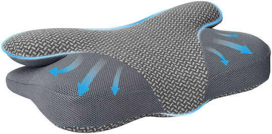 vidaXL Μαξιλάρι με Memory Foam 59x38x14cm σε Γκρι χρώμα 42012691