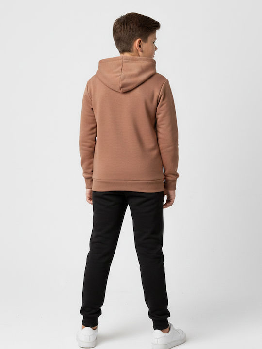 Kids Sweatpants Set Terracotta 2pcs