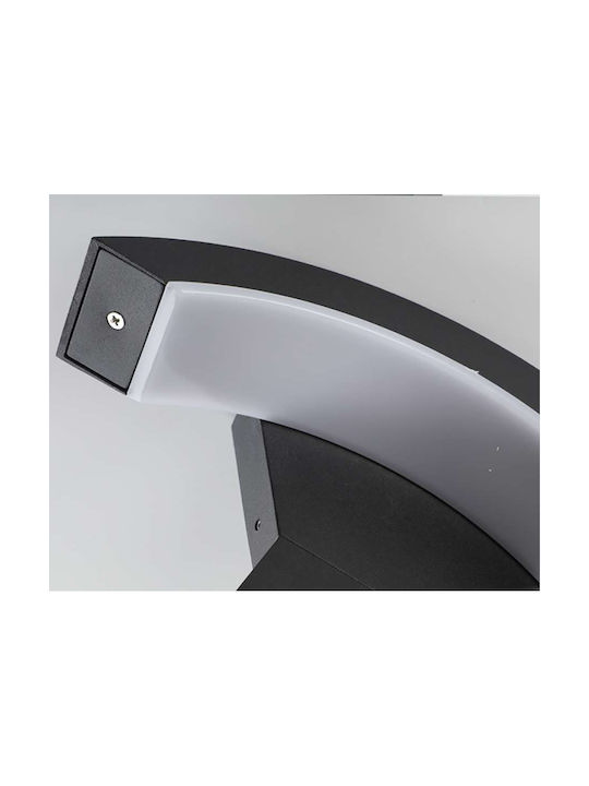 Atman Outdoor Floor Lamp LED for Exterior Space 18W with Warm White Light Black