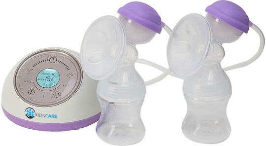 Pompa de sân dublă electrică Funcționează cu baterie Fără BPA Bej 130ml