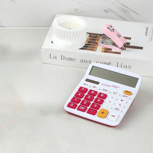 Osalo Calculator 12 Cifre în Culoarea Roz 1buc