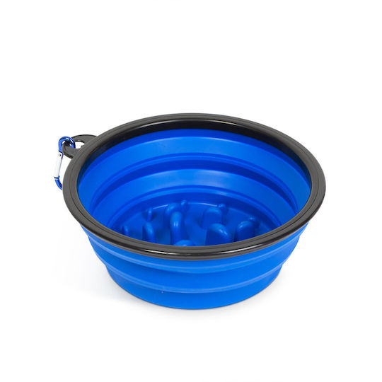 Alista Home Bol Din Silicon Pentru Hrănire Lentă Câine & Pisică 1lt Albastru
