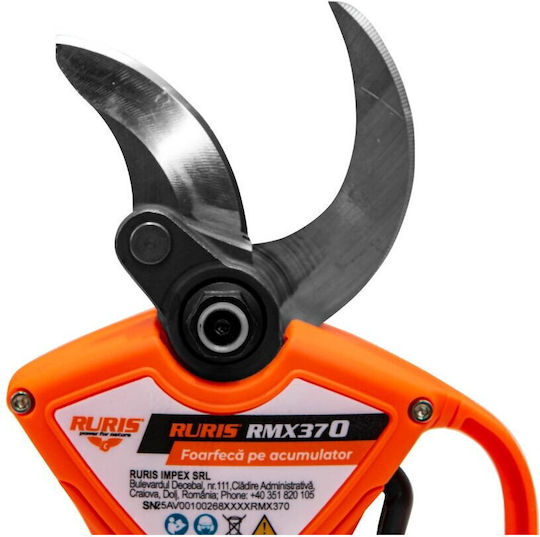 Ruris RMX 370 Foarfecă de tăiere Baterie 20V 1x4Ah cu Diametru Maxim de Tăiere 37mm