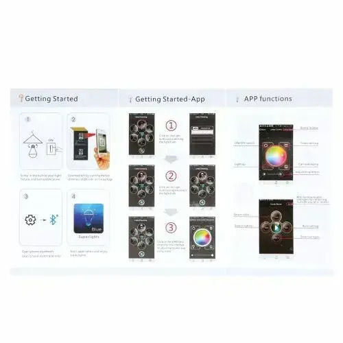Smart Смарт крушка LED 7.5W за фасунга E27 RGBW 640лм Димируем