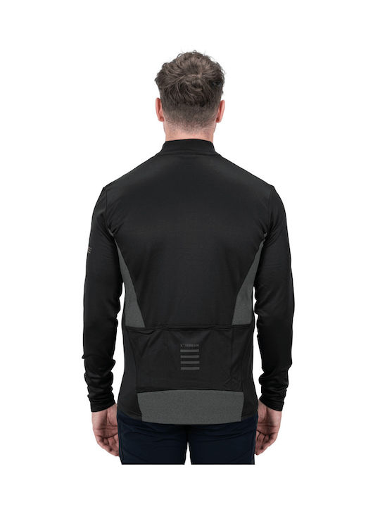 CUBE ATX Full Zip L/S Men's Long Sleeve Mountain Bike Jersey Black