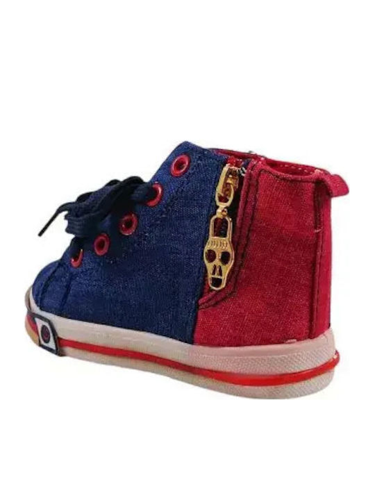 Kinder Sneakers Hoch Blau