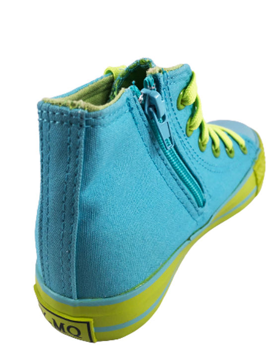 Kinder Sneakers Hoch Hellblau